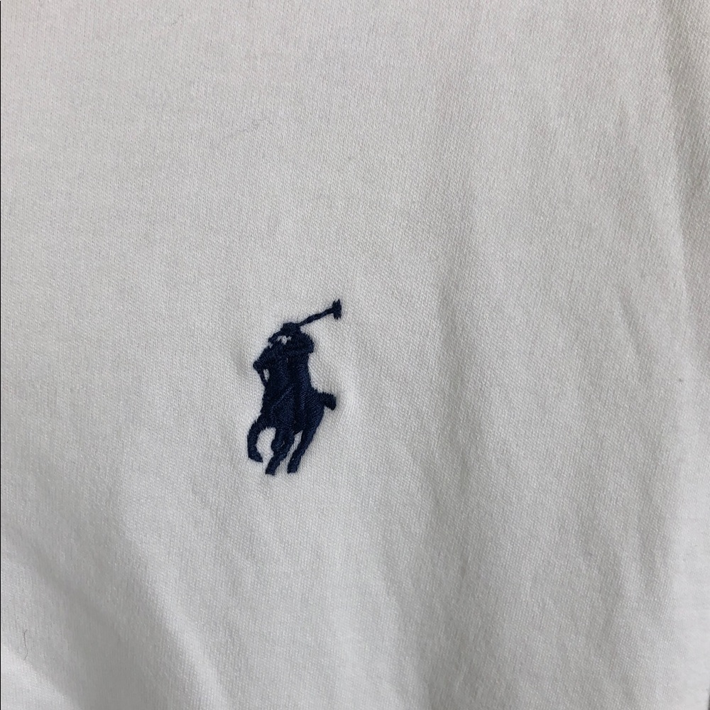 Polo by Ralph Lauren White Polo with Navy Pony Embroidery Sz XL (M1) - Picture 3 of 7